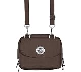 baggallini Women's SICS542 Sicily Bagg Purse,Espresso/Tomato Crinkle Nylon