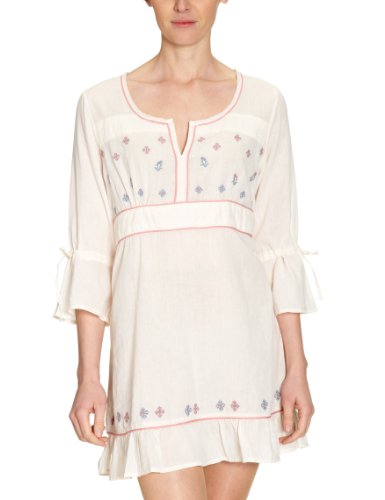 Kaffe Damen Kleid (mini) 52062, Gr. 34, Beige (2043) Preisvergleich