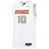 Nike Syracuse Orange #10 White Replica Basketball Jersey