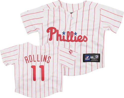 Jimmy Rollins Majestic Replica Philadelphia Phillies Infant Jersey