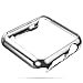 Apple Watch Case, for Series 1 ZOEKO 38mm/42mm Super Thin PC Plated Cover Case Slim Premium Super/Exact Fit/Plastic Cover Snap On Hard Protective Case for Apple iWatch 2015 (PC Case Silver 42mm)