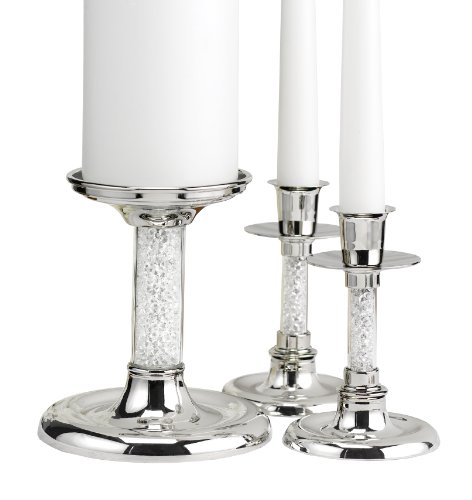 Hortense B Hewitt Wedding Accessories Glittering Beads Candle Stands Set of 3B004K2GAC6