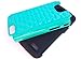 Thousand Eight(TM) For LG Optimus L90 Diamond Studded Silicone Rubber Skin Hard Case + [FREE LCD Screen Protector Shield(Ultra Clear)+Touch Screen Stylus] (Diamond teal)