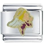 Praying Angel Religious Italian Charms Bracelet Link