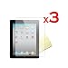 For Apple Ipad 2 New Premium Reusable Screen Protector with Cleaning Cloth (pack of 3)