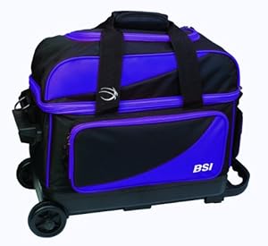 BSI Double Ball Roller Bowling Bag, Black/Purple