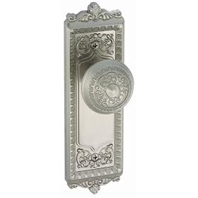Grandeur GS72-WINWIN-SN Windsor Handleset Interior with Windsor Knob, Satin Nickel Finish by Grandeur