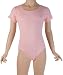 Dance Uniforms - Jacques Moret® Short Sleeve Leotard (Sizes 4-14) - pink, xs/4-5