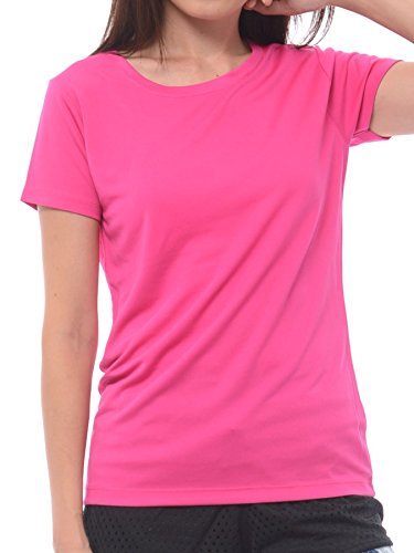 (ティーシャツドットエスティー) Tshirt.st 着心地さらさら シルキータッチ 半袖 無地 ドライ レディース Tシャツ ( M   L )