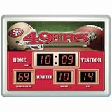 San Francisco 49ers Clock - 14"x19" Scoreboard