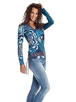 Desigual Camiseta Manga Larga Ocen Out (Azul)