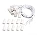 uxcell 10pcs RC-33 NC Recessed Wired Security Window Door Contact Sensor Alarm Magnetic Reed Switch White