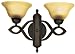Yosemite Home Decor 94272VB Vernal Falls Wall Sconce Light, Parchment Frost Glass Shades, Venetian Bronze Finished Frame