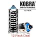 KOBRA Aerosol Spray Paint, 400ml, 12 Pack Deal