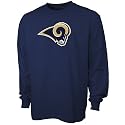 Reebok St. Louis Rams Youth Navy Blue Prime Logo Long Sleeve T-shirt