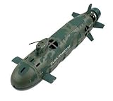 COM★MI-SSN-21-グリーン迷彩◆大人気商品復活　潜水艇 シーウルフ 6CH ラジコン 潜水艦 3次元制御システム搭載 ライト搭載で ナイトダイビング可能