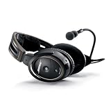 Bose® A20 Aviation Headset (Aircraft-powered  NO Bluetooth, Electret mic, Straight cord, 6-pin plug)