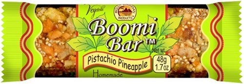 Boomi Bar Pistachio Pineapple, 1.7-Ounce Bars (Pack of 24) by Boomi Bar