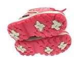 GIRLS WHITE SILVER SNOWFLAKE POM POM WINTER WARM SOFT FUR VELCRO BOOTS SIZE 5-12