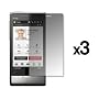 3 Pack of Premium Reusable LCD Screen Protectors for HTC Touch Diamond 2 [Accessory Export Packaging]