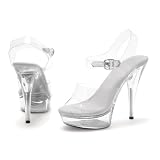 509-BROOK, 5 Heel Sandal by Ellie Shoes by Exotic High Heels