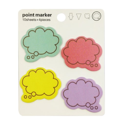 Wrapables Colorful Thinking Bubble Post-It Sticky Notes
