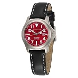 Momentum Womens 1M-SP01R2 Atlas Red Dial Black Nautica Leather Watch