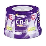 New-Memorex 04563 - CD-R Discs, 700MB/80min, 52x, Spindle, Silver, 50/Pack - MEM04563