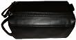 Men's Nautica Toiletry Travel Handbag Double Zipper Kit Black