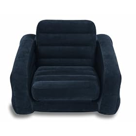 Intex One Person Inflatable Pull Out Chair Bed *GREY* 24hr Delivery! Sofa bed