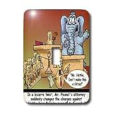 Londons Times Funny Animals Cartoons - Elephant Courtroom Drama - Light Switch Covers - single toggle switch