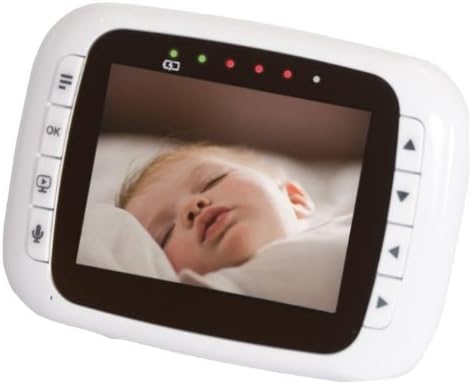 Cozy Infant Remote Wireless Video Baby Monitor with 3.5-Inch Color LCD Screen, Infrared Optic Night Vision and Remote Camera Pan, Tilt and Zoom, 3.5 Inch