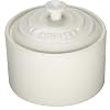 Le Creuset Stoneware Sugar Bowl with Lid, Almond, 300 ml