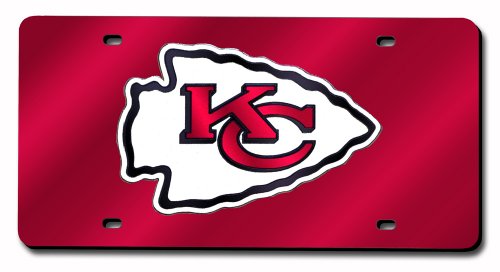 Kansas City Chiefs License Plate Cover (Red Mirror)