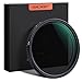 K&F Concept 62mm Fader ND Filter Without Cross, Neutral Density Variable Filter ND2 to ND32 for Camera Lens NO X Spot,Nanotec,Ultra-Slim,Weather-Sealed