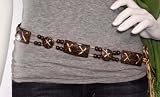 Coconut shell belt, 'Zoey Sophicated'