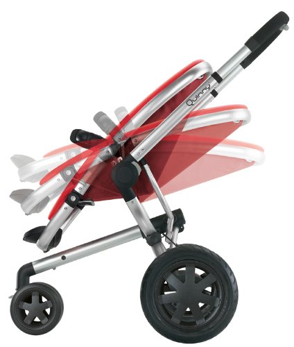 Imagen 5 de Quinny 60305830 Buzz 3 - Silla de paseo con cesta, capota, protector para la lluvia y adaptador para capazo Quinny Dreami o MaxiCosi (3 ruedas), color rojo