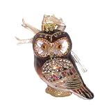 Department 56 Jeweled Glass Owl Ornament