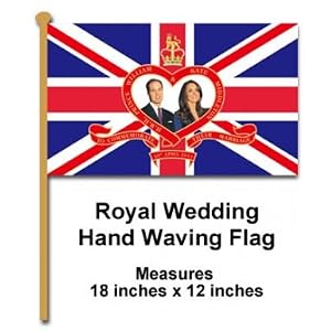 Royal Wedding Hand Waving Flag