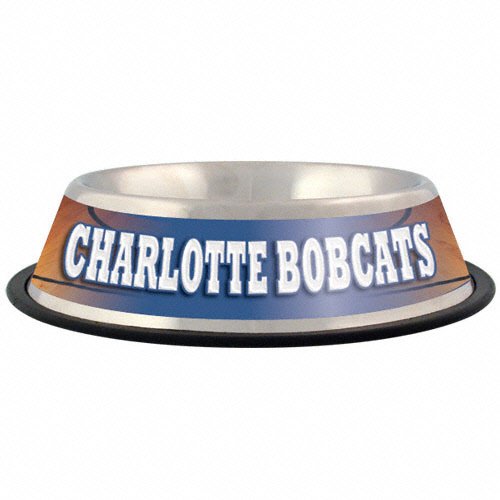 Charlotte Bobcats Stainless Steel Dog Bowl Picture