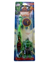Incredible Hulk Toothbrush - Marvel Hulk Travel Toothbrush With Mini Figurine And Cap