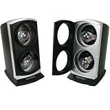 Double Watch Winder for Automatic Watches with Built IC Timer AC Operation