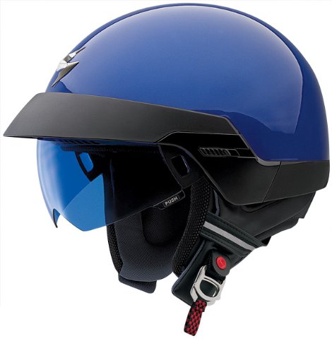 41t%2BZyvuntL Scorpion EXO 100 Open Face Motorcycle Helmet Blue Small S