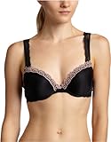 Felina Women's Tricia Seamless Push-Up Lace Trim Bra