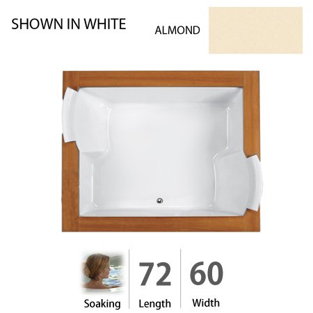 Jacuzzi FUZ7260BCXXXXA Fuzion 7260 Bath Almond
