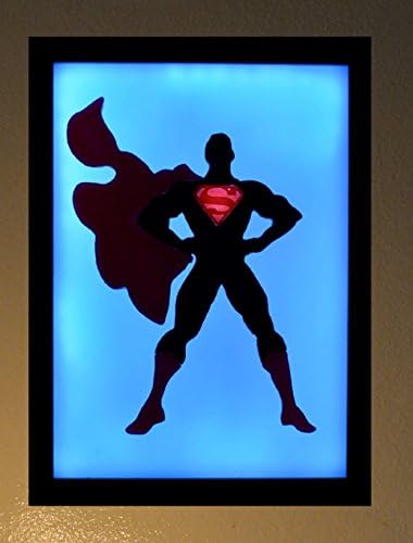 Superman Man of Steel led night light box