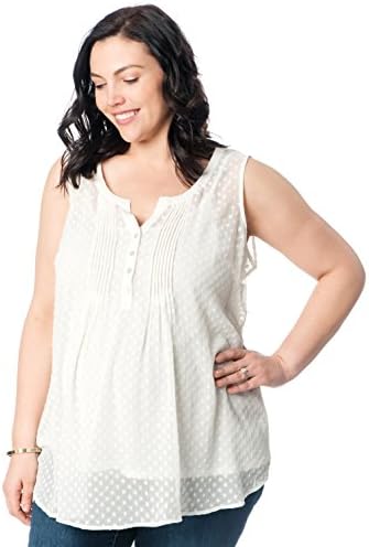Motherhood Plus Size Sleeveless Pleated Maternity Top