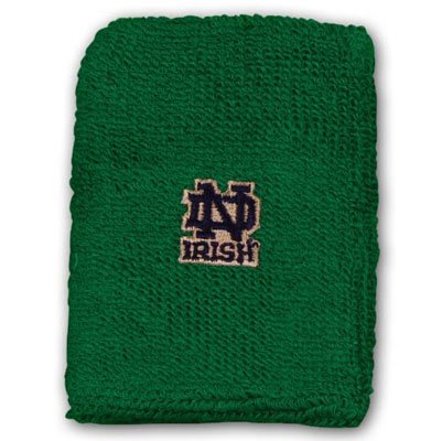 Notre Dame Fighting Irish Logo Wristbands Green One Size