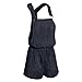 Women's Short Denim Romper Overalls with Pockets