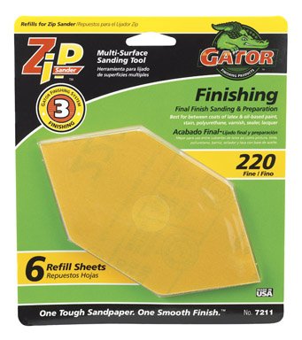 Gator Finishing 7211 Step-3 Zip Sander Refill Sandpaper